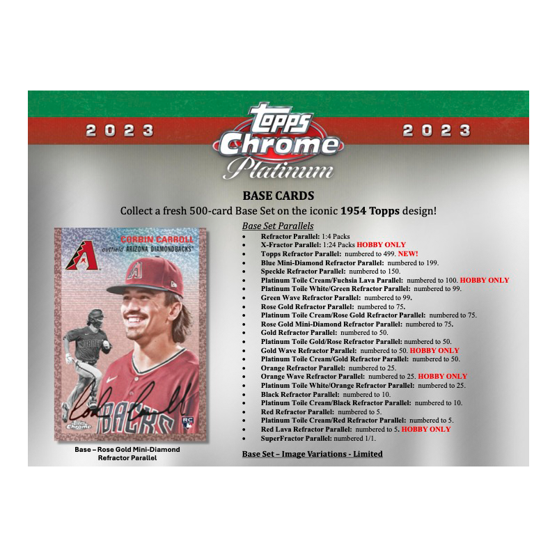 2023 Topps Chrome Platinum Anniversary Baseball Hobby Box