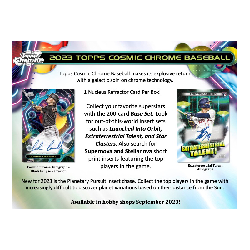 2023 Topps Cosmic Chrome Baseball Hobby Box