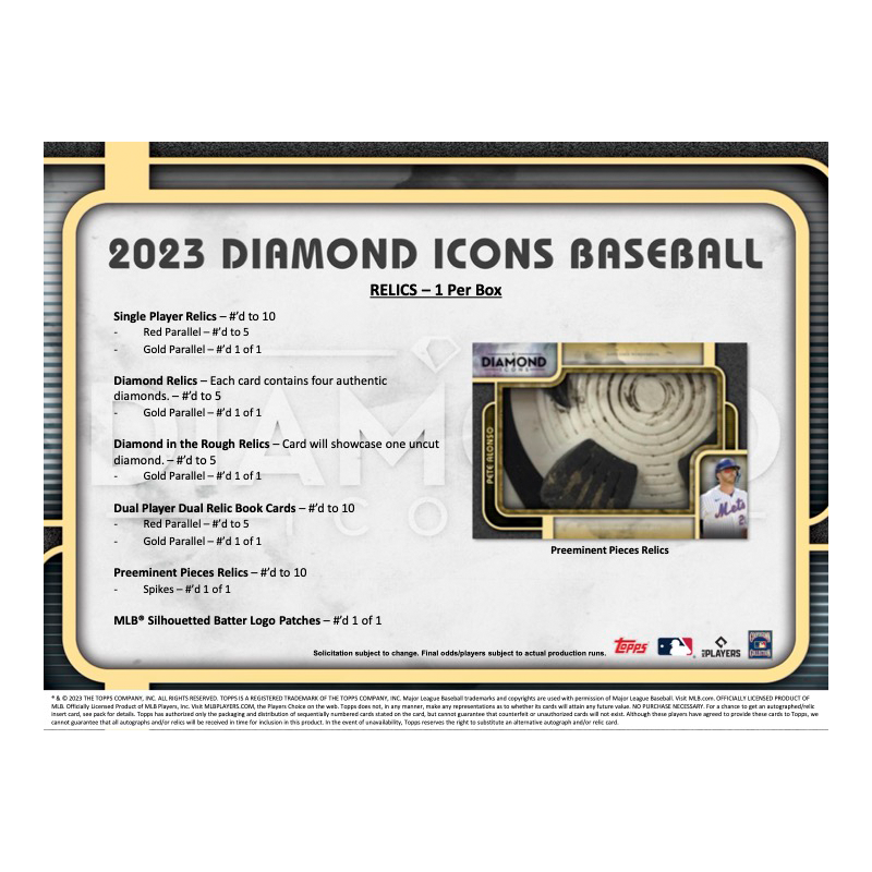 2023 Topps Diamond Icons Baseball Hobby Box