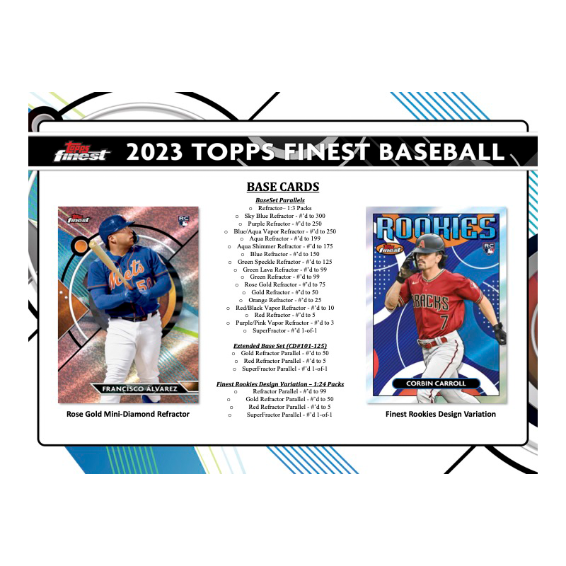 2023 Topps Finest Baseball Hobby Box