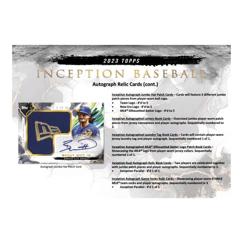 2023 Topps Inception Baseball Hobby 16 Box Case