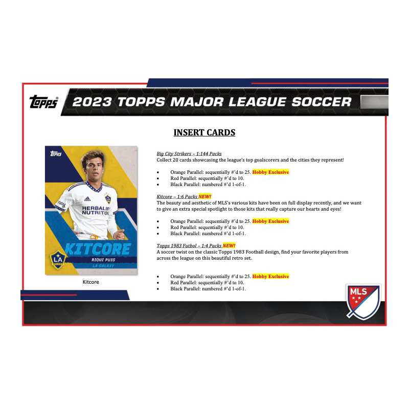 2023 Topps MLS Soccer Hobby Box