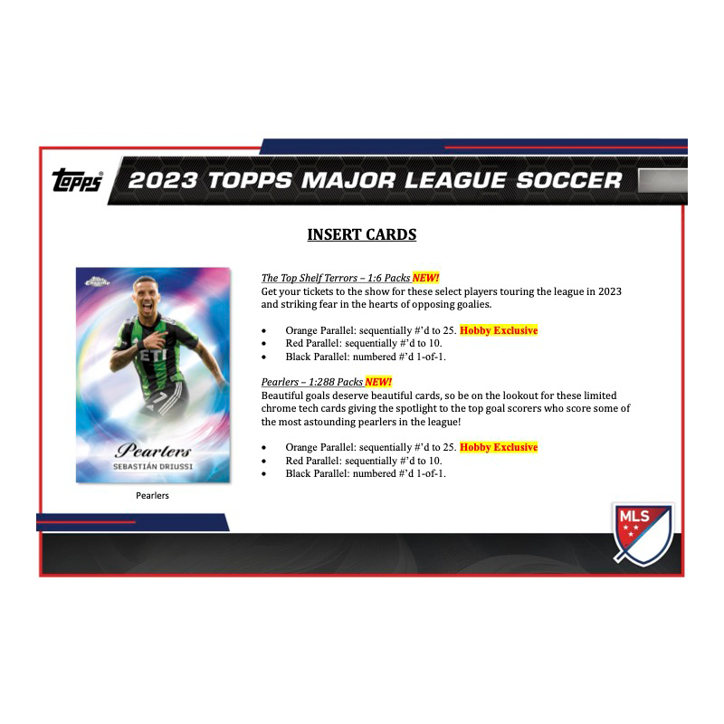 2023 Topps MLS Soccer Hobby Box