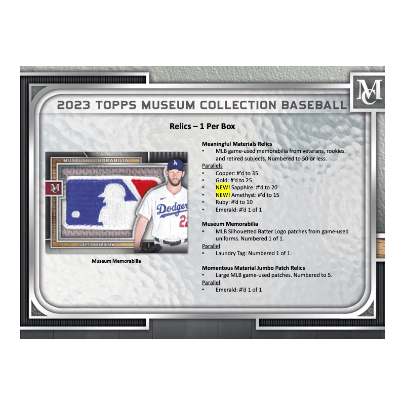 2023 Topps Museum Collection Baseball Hobby Box