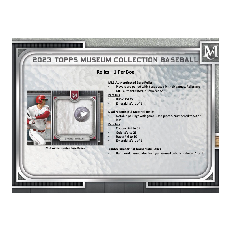 2023 Topps Museum Collection Baseball Hobby Box