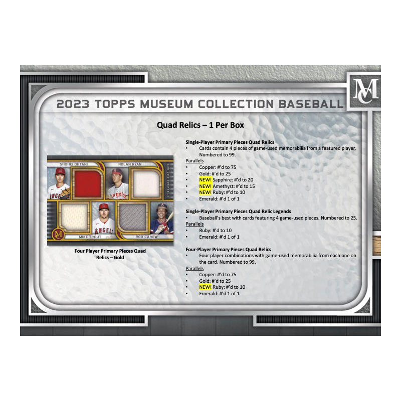 2023 Topps Museum Collection Baseball Hobby Box