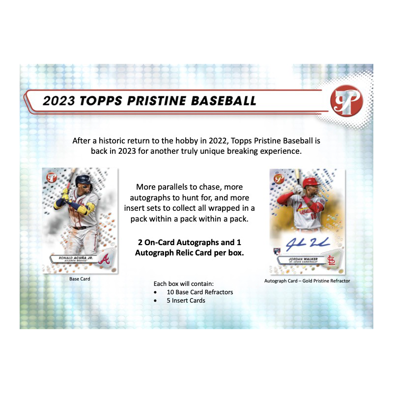 2023 Topps Pristine Baseball Hobby Box