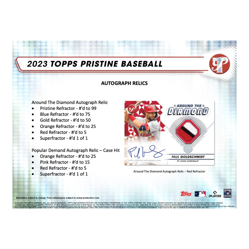 2023 Topps Pristine Baseball Hobby Box