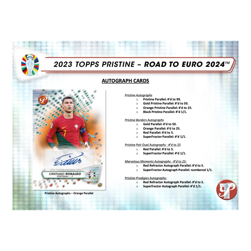 2023 Topps Pristine Road to Euro 2024 Soccer Hobby Box