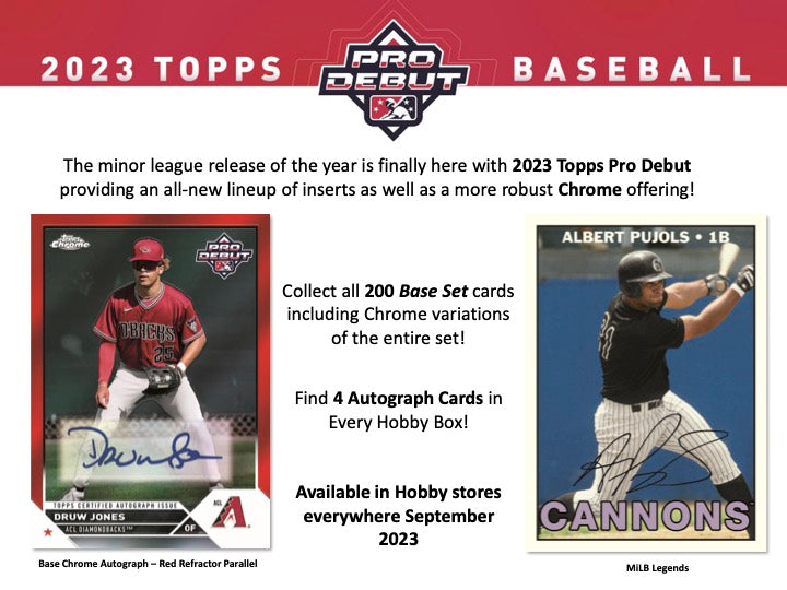 2023 Topps Pro Debut Baseball Hobby Box