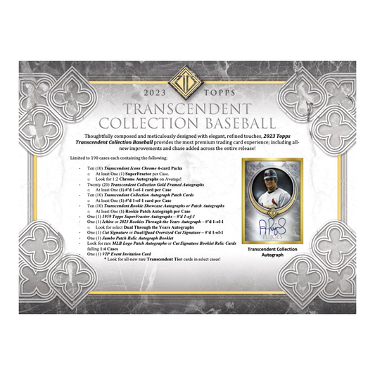 2023 Topps Transcendent Baseball Hobby Box Case