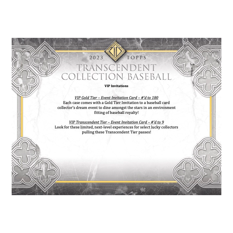 2023 Topps Transcendent Baseball Hobby Box Case