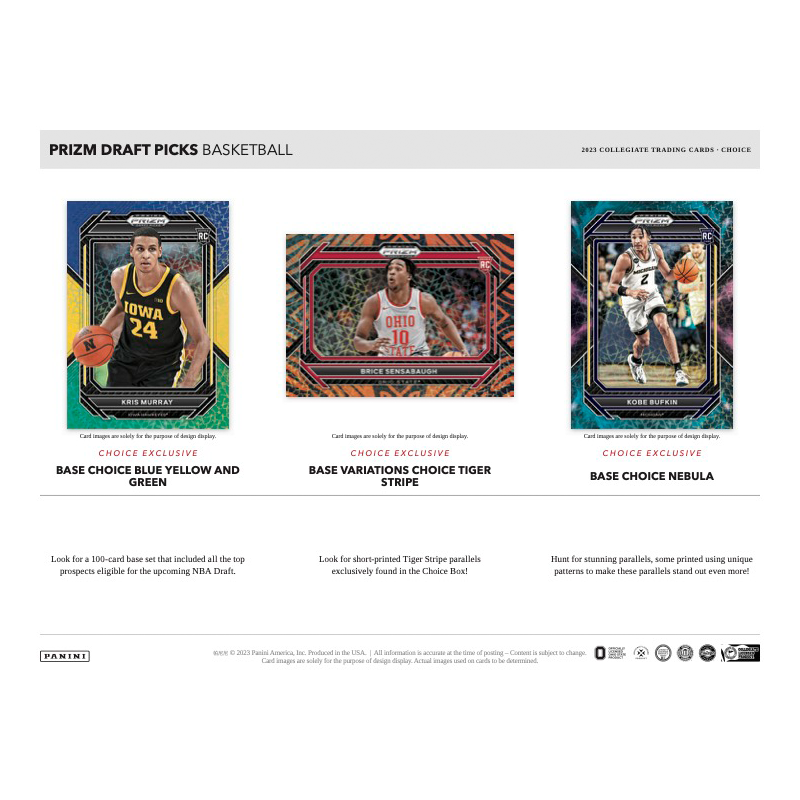 2023/24 Panini Prizm Collegiate Draft Picks Basketball Choice 20 Box Case