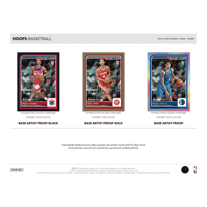 2023/24 Panini NBA Hoops Basketball Hobby Box