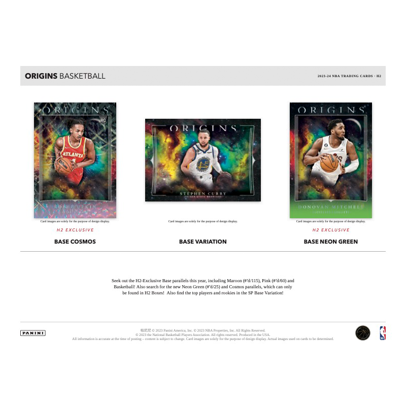 2023/24 Panini Origins Basketball H2 Hybrid 20 Box Case