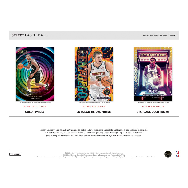 2023/24 Panini Select Basketball Hobby 12 Box Case