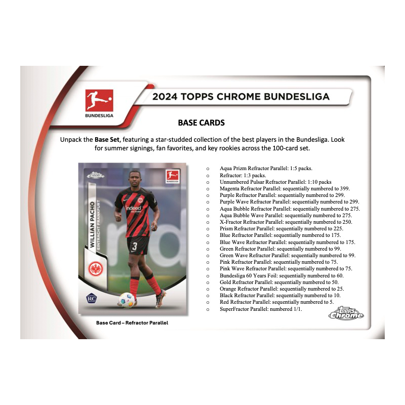 2023/24 Topps Chrome Bundesliga Soccer Hobby Box