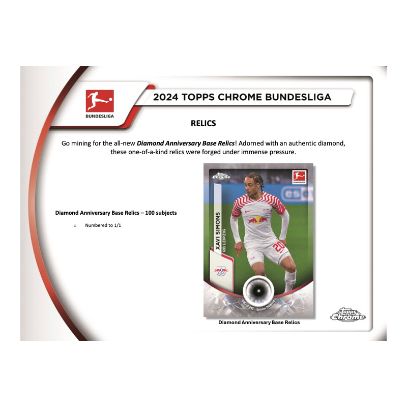 2023/24 Topps Chrome Bundesliga Soccer Hobby Box