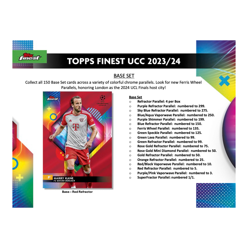 2023/24 Topps Finest UEFA Club Competitions Soccer Hobby Box