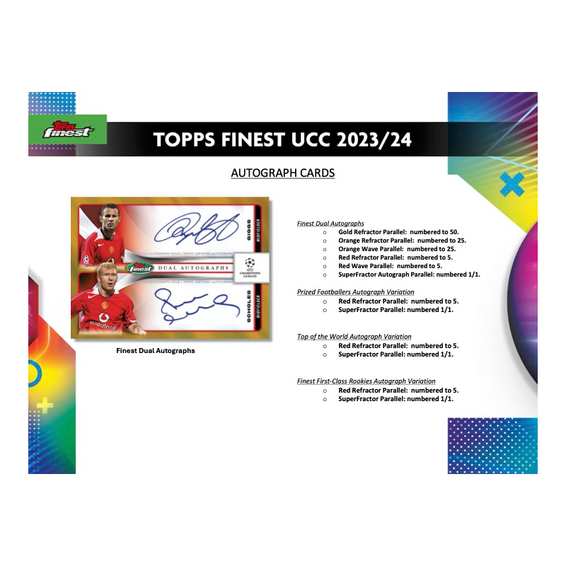 2023/24 Topps Finest UEFA Club Competitions Soccer Hobby Box