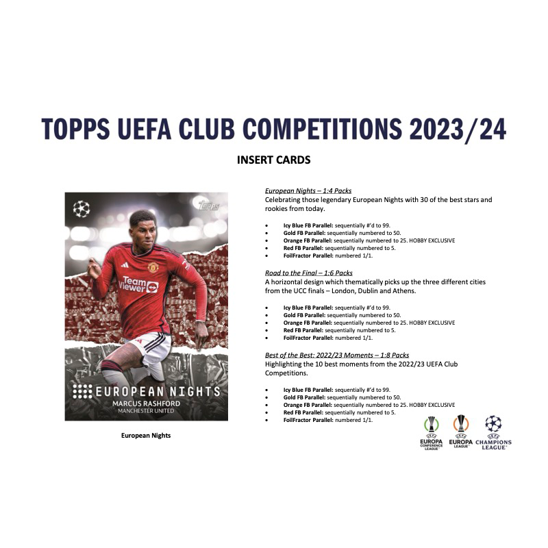 2023/24 Topps UEFA Competitions Club Soccer Hobby 12 Box Case