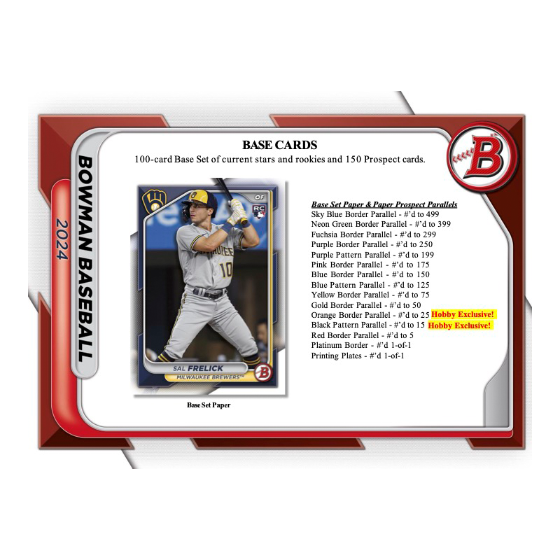 2024 Bowman Baseball Hobby Box