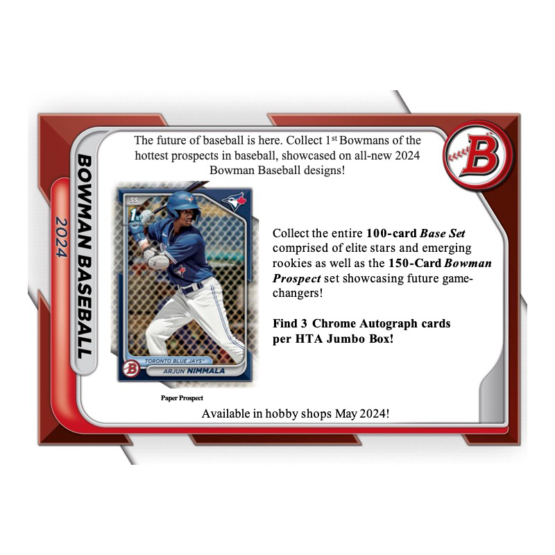 2024 Bowman Baseball Jumbo Box