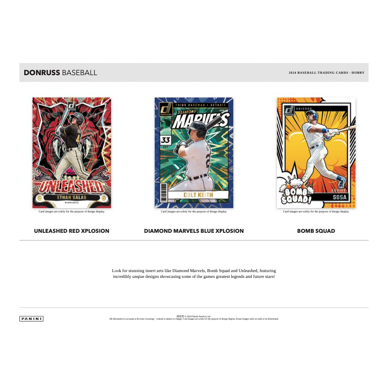 2024 Panini Donruss Baseball Hobby 16 Box Case