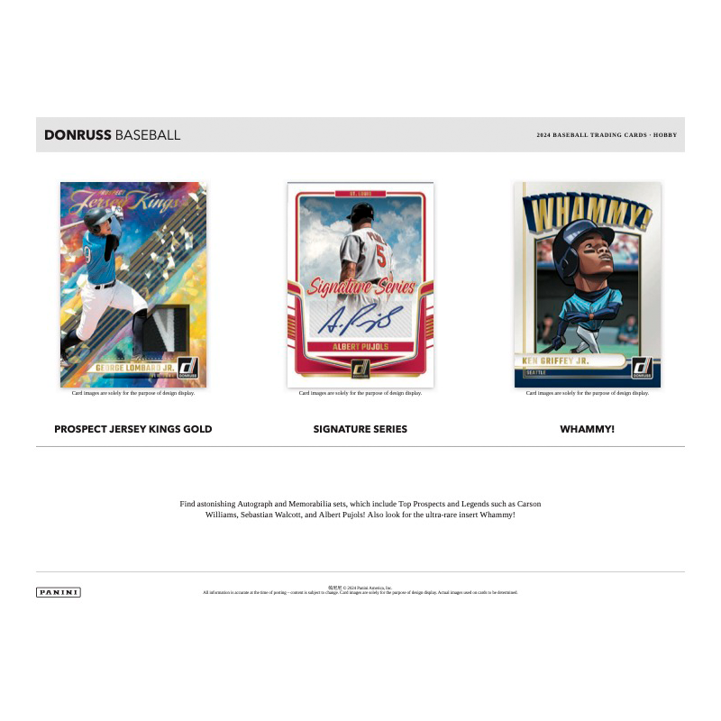 2024 Panini Donruss Baseball Hobby 16 Box Case