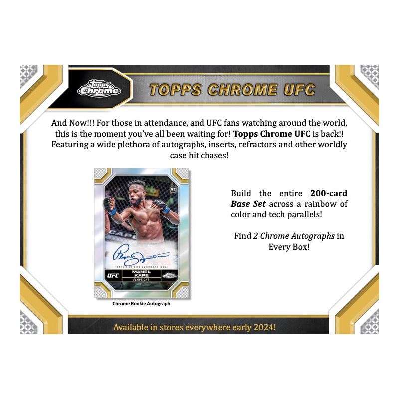 2024 Topps Chrome UFC Hobby Box