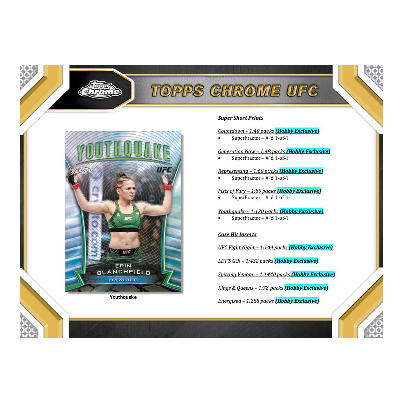 2024 Topps Chrome UFC Hobby Box