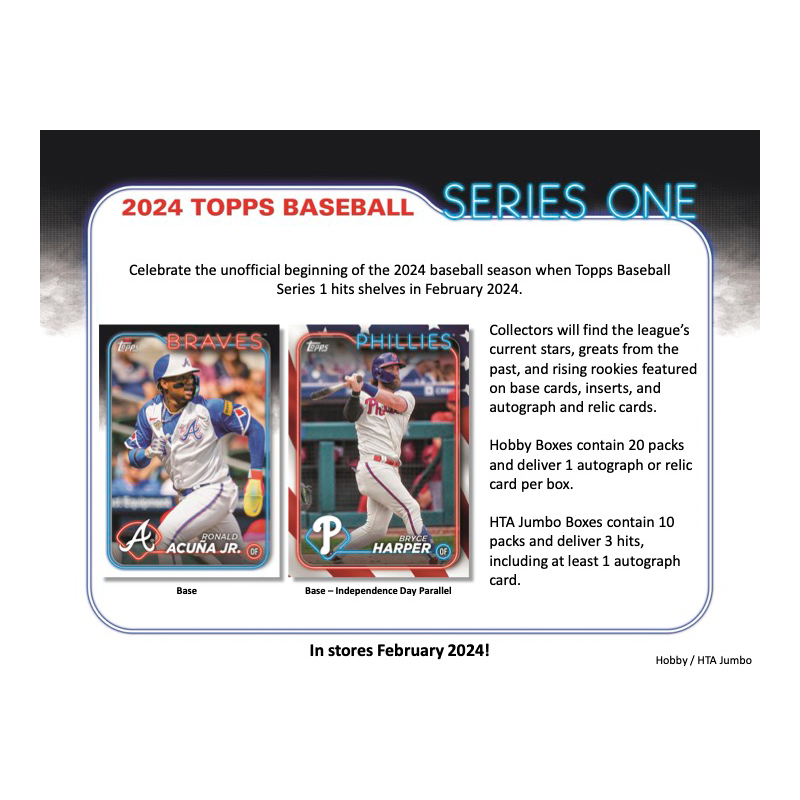 2024 Topps Series 1 Baseball Hobby Box