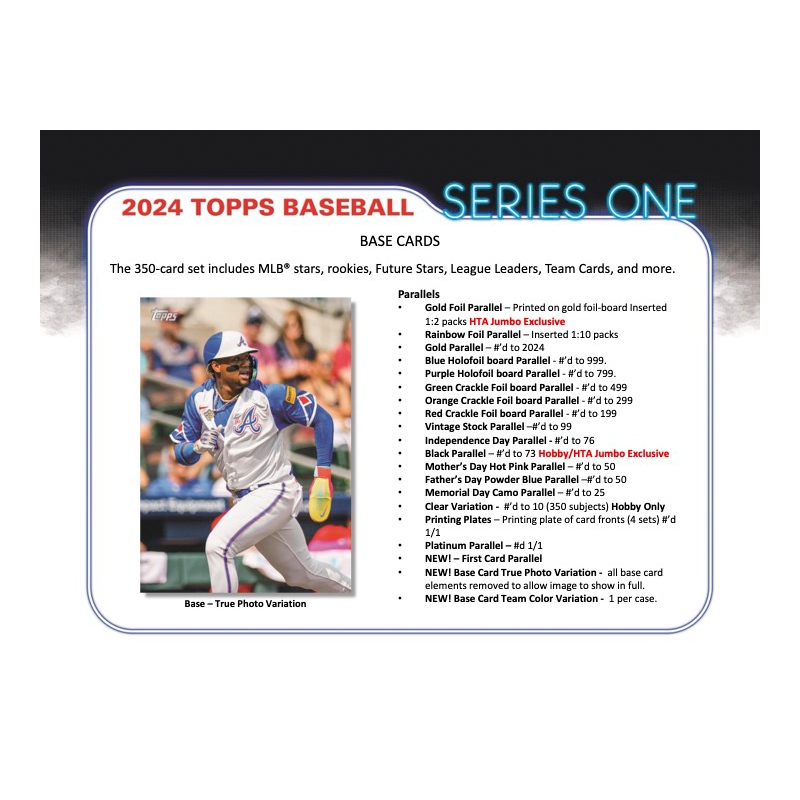 2024 Topps Series 1 Baseball Hobby Box