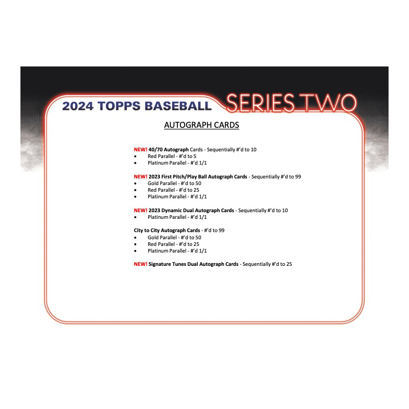 2024 Topps Series 2 Baseball Hobby 12 Box Case