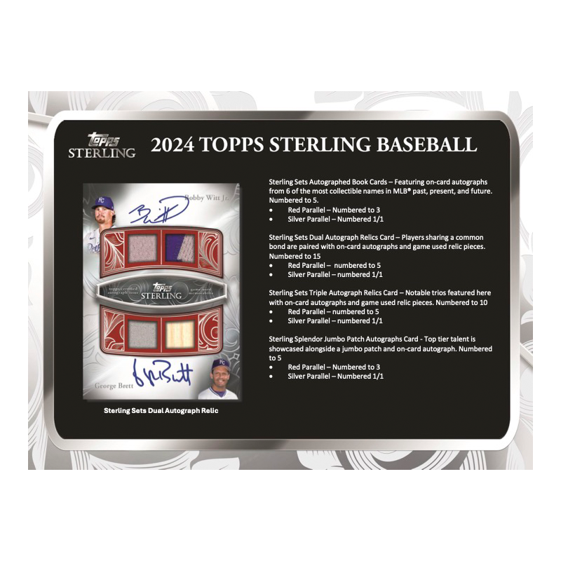 2024 Topps Sterling Baseball Hobby 4 Box Case