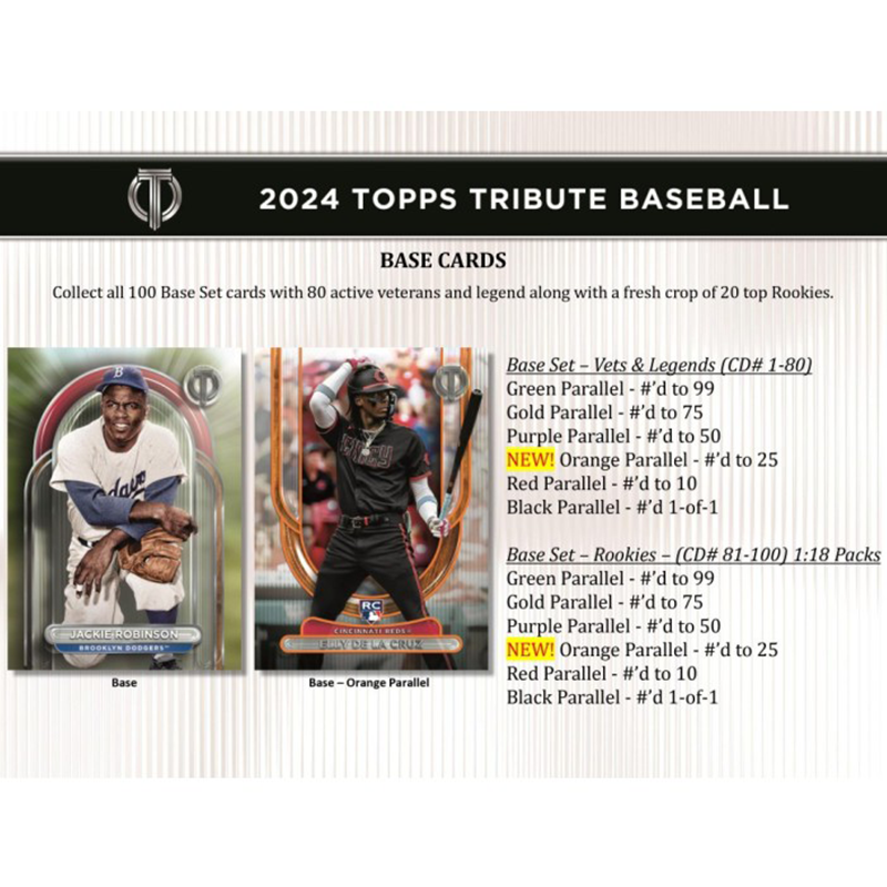 2024 Topps Tribute Baseball Hobby Box