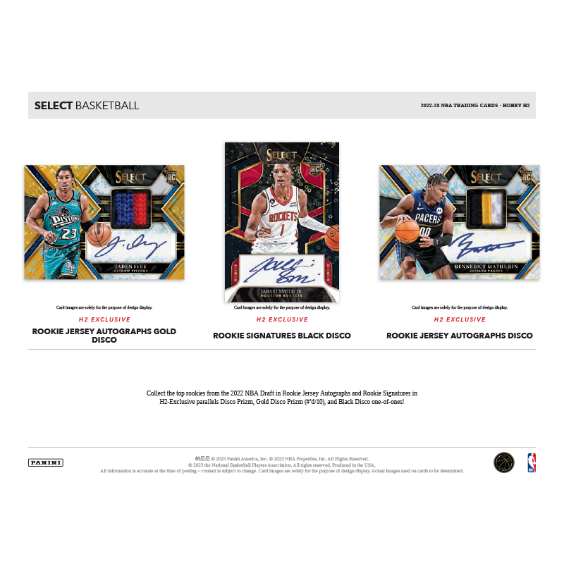 2022/23 Panini Select Basketball H2 Hybrid 20 Box Case