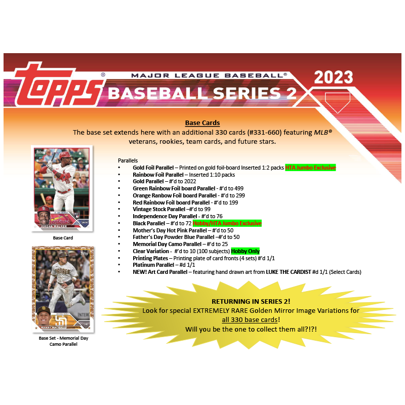 2023 Topps Series 2 Baseball Hobby Box