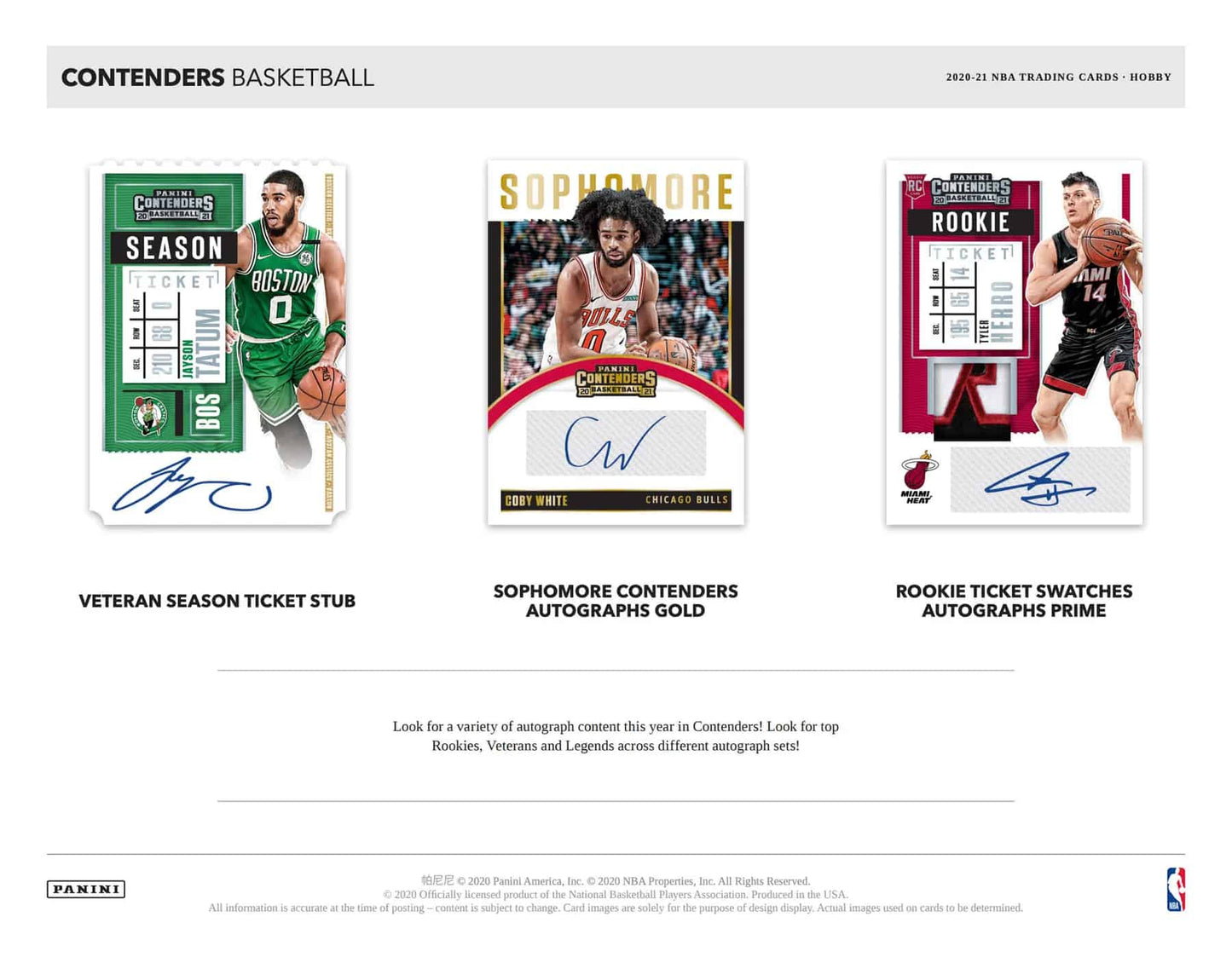 2020/21 Panini Contenders Basketball Hobby Box