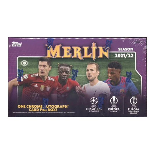 2021/22 Topps UEFA Champions League Merlin Chrome Soccer Hobby Box