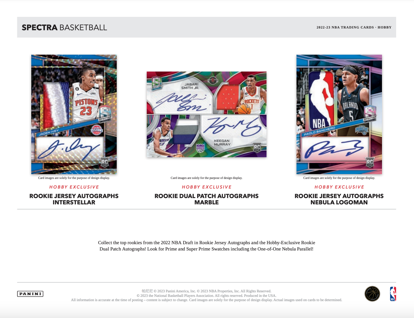 2022/23 Panini Spectra Basketball Hobby 8 Box Case