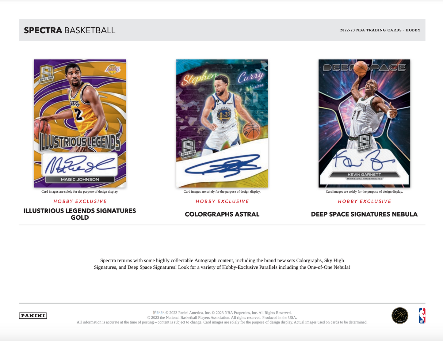 2022/23 Panini Spectra Basketball Hobby Box