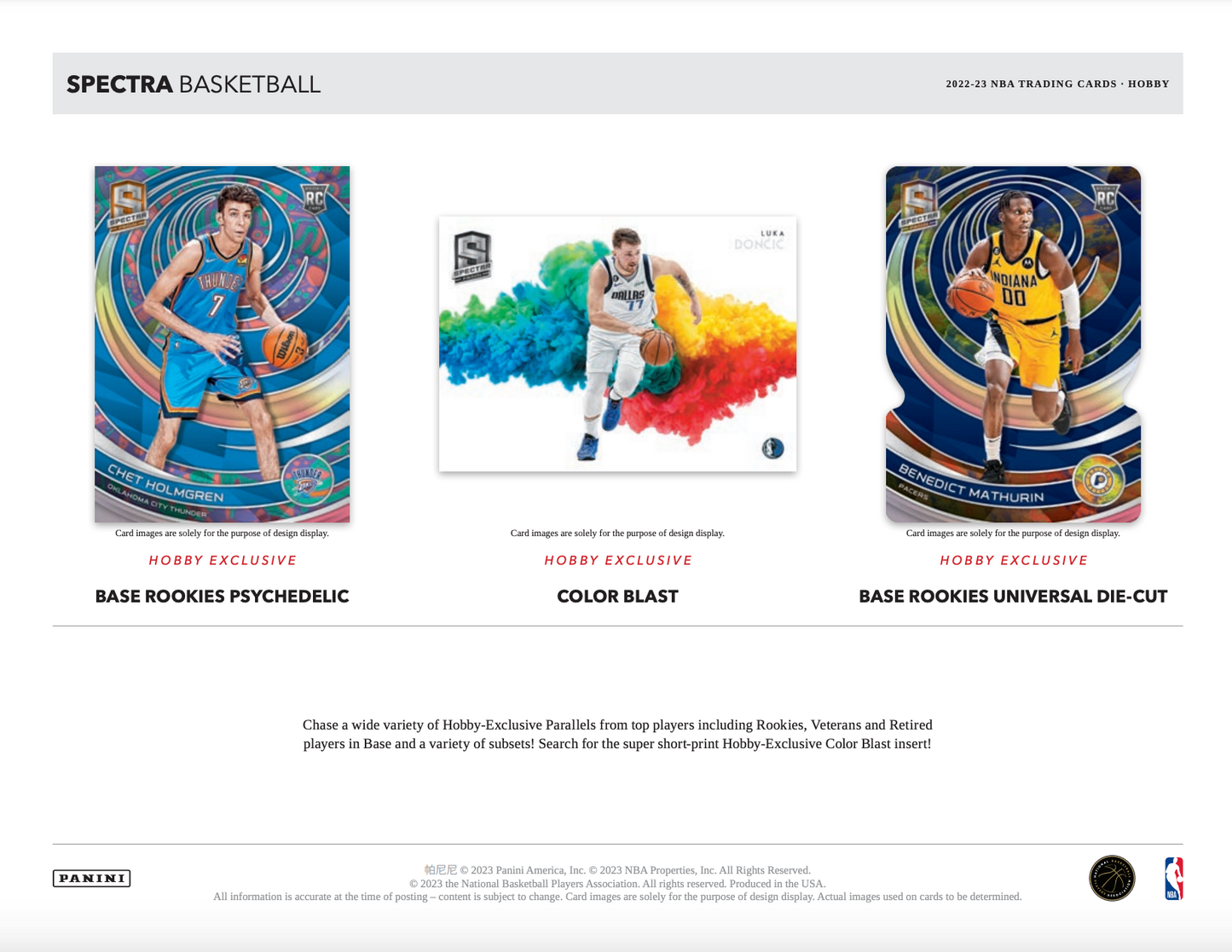 2022/23 Panini Spectra Basketball Hobby Box