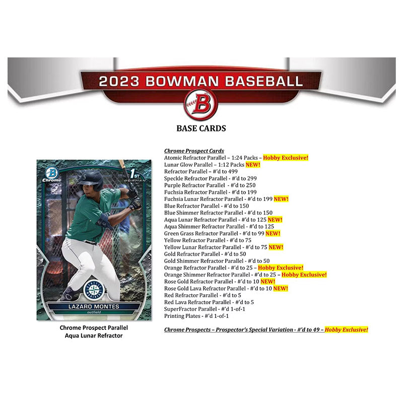 2023 Bowman Baseball Jumbo Case (8 ct)