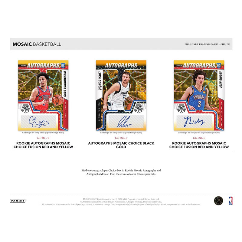 2021/22 Panini Mosaic Basketball Choice Box