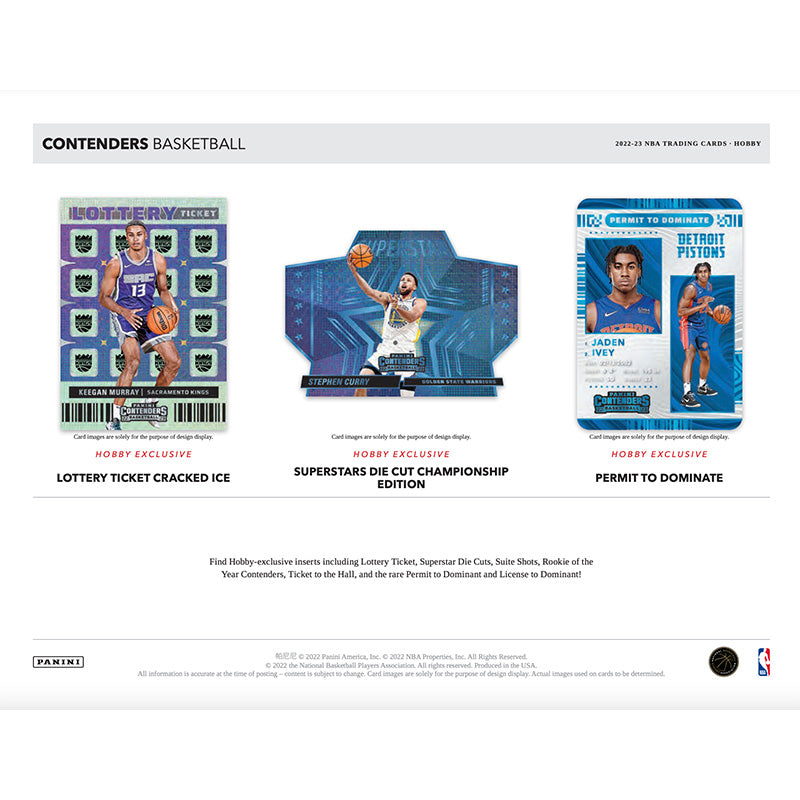 2022/23 Panini Contenders Basketball Hobby Box