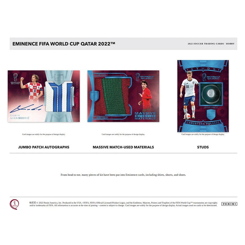 2022 Panini Eminence World Cup Qatar Soccer Hobby Case