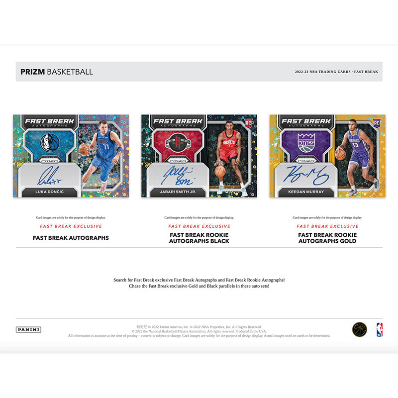 2022/23 Panini Prizm Basketball Fast Break 20 Box Case