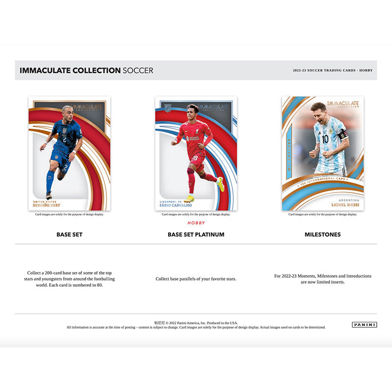 2022 Panini Immaculate Soccer Hobby 6 Box Case