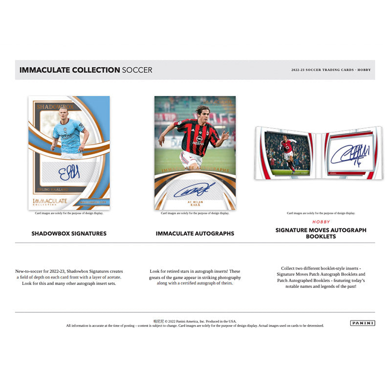 2022 Panini Immaculate Soccer Hobby 6 Box Case